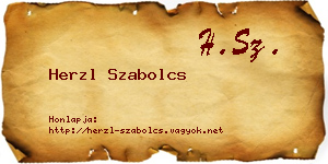Herzl Szabolcs névjegykártya
